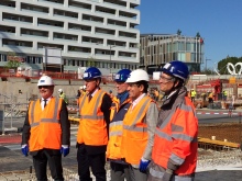 Visite du chantier MUSE sur le quartier de l'Amphithéâtre